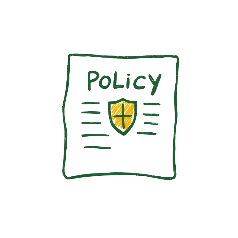 Policy document with shield — mandated by national law